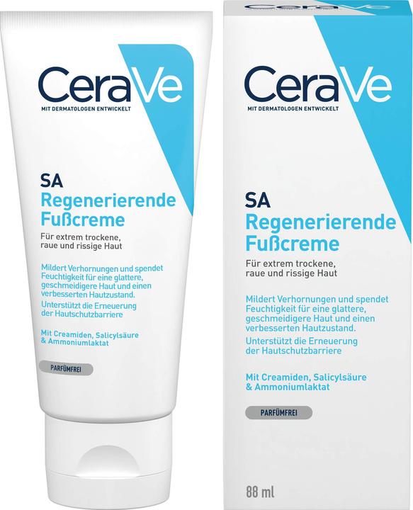 Produktbild CeraVe SA Regenerierende Fusscreme (Fusscrème & Fussgel, 88 ml)