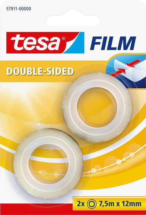 tesa 2x tesafilm Doppelseitiges Klebeband, Fotofilm (15 mm)