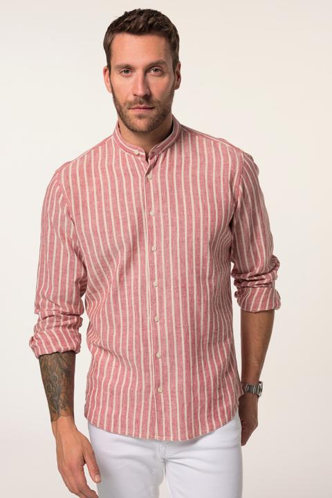 Produktbild JP1880 Hemd, Langarm, Leinenmix, Stehkragen, Modern Fit (8XL)