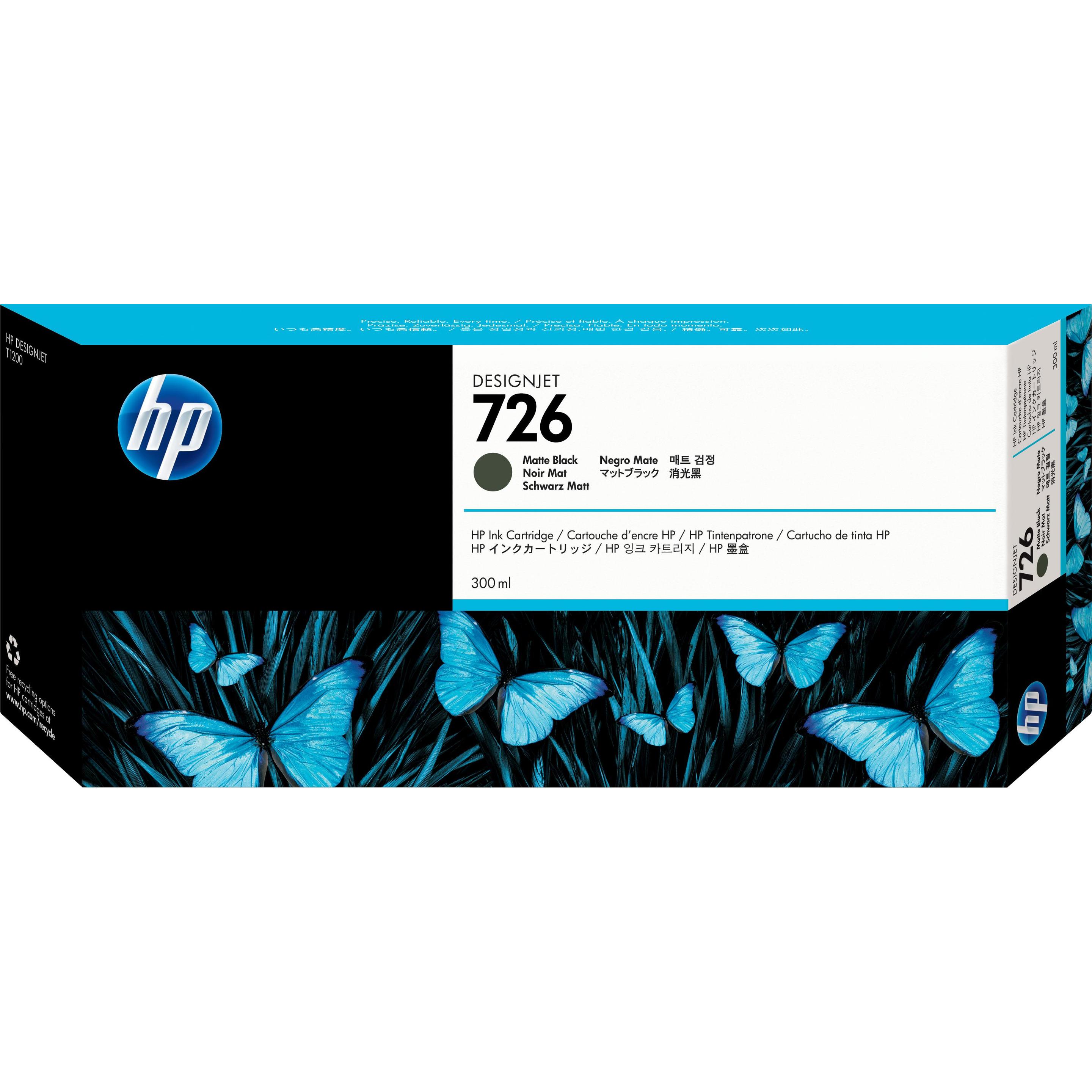 HP, Druckerpatrone, 726 (MBK)