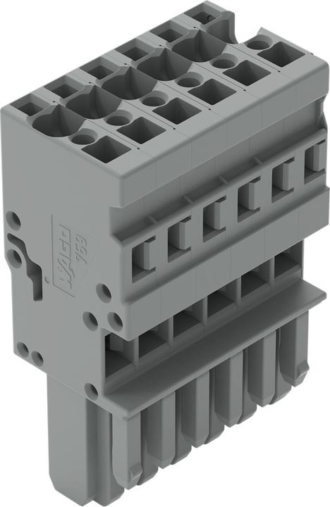 Produktbild Wago 1 Conductor Female Plug, 6 Pole Grey (Diverse)