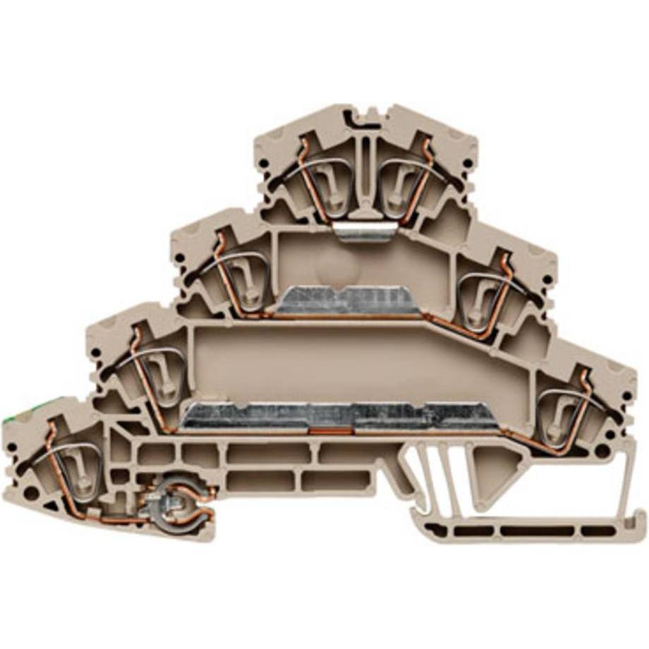 Weidmüller Morsetto DIN per motori ZMAK Weidmuller, Accessori di elettronica + Alloggiamento, Beige