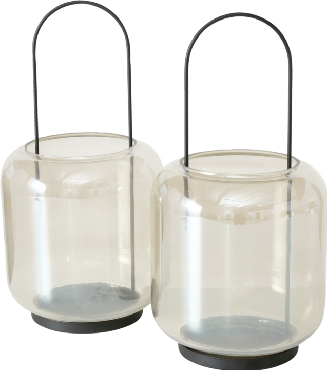 Produktbild Boltze Home Windlicht Meryse 17 x 35 cm, Anthrazit (17 x 35 cm, 1 x)