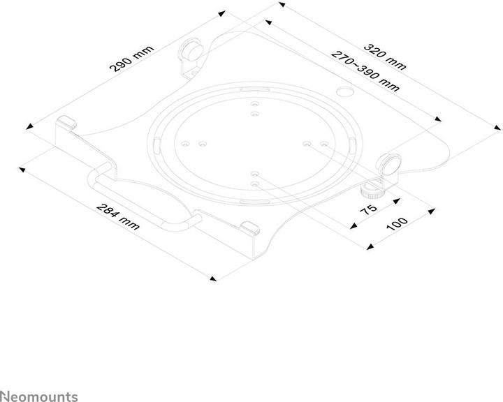 Image du produit Neomounts Notebook-V100 (Tables, 5 kg)