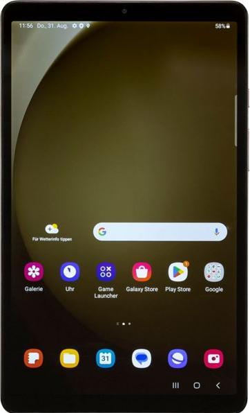 Produktbild Samsung Galaxy Tab A9 (nur WLAN, 8.70", 64 GB, Mystic Silver)