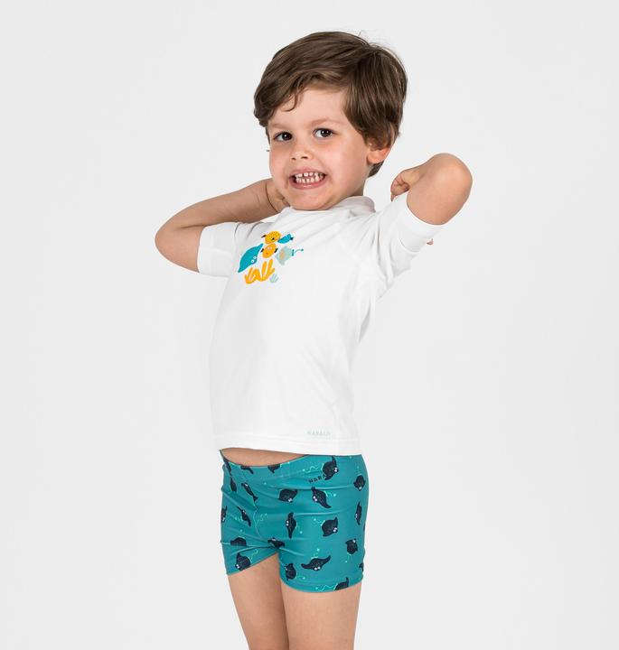Image du produit Nabaiji Boxer de bain Bébé / Enfant - Titou Manta bleu (80 C)