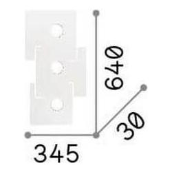 Thumbnail - Ideal lux, Wandleuchte + Deckenleuchte, TOTEM GX53 Deckenleuchte 3x dimmbar Weiss warmweiss 215761 (910 lm, GX53)