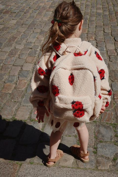 Actual product image Konges Slojd Jody Teddyjacke Ladybug Sand (110, 116)