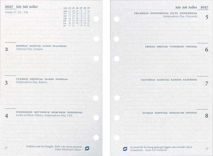 Actual product image Succes Senior Jahresinhalt Januar - Dezember (9,5 x 15, 1 week / 2 pages)