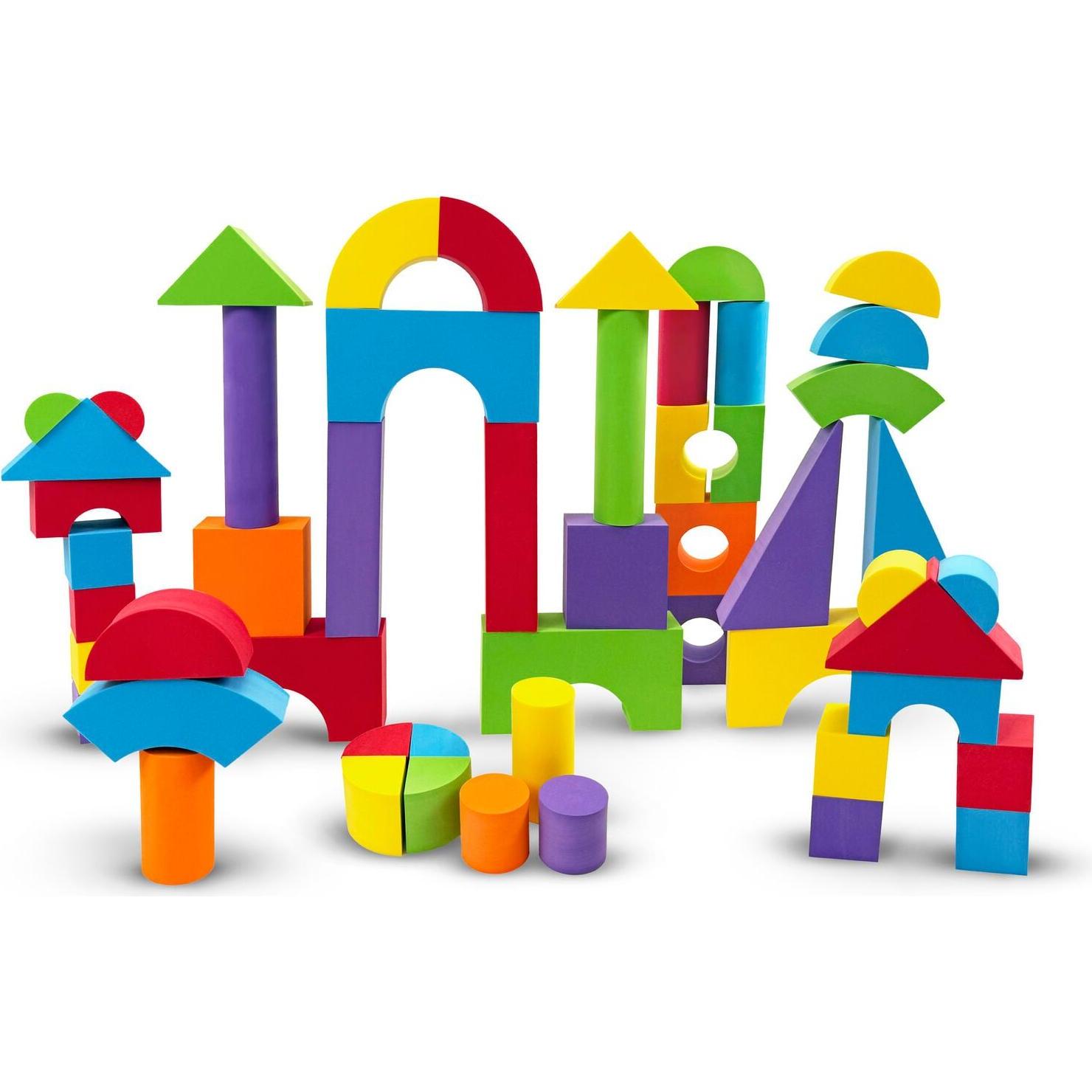 B Beez - Large Foam Blocks, 52 Pcs (53008)