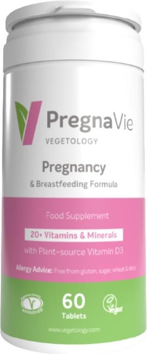 Image du produit Vegetology PregnaVie Pregnancy & Breastfeeding Formula (60 pièce(s), Cachets)