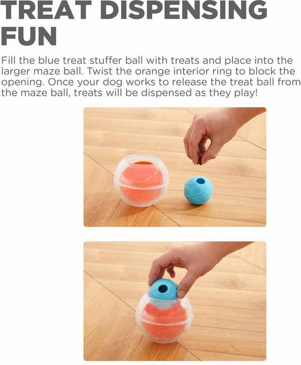 Actual product image Outward Hound Dog Rumble Puzzle Orange - (635.1392)