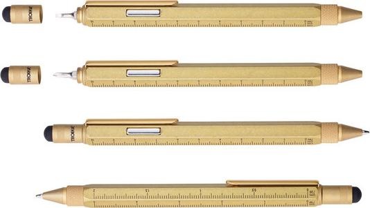 Produktbild Troika CONSTRUCTION MAGNET Multitasking-Kugelschreiber, antik gold (Antikes Gold)