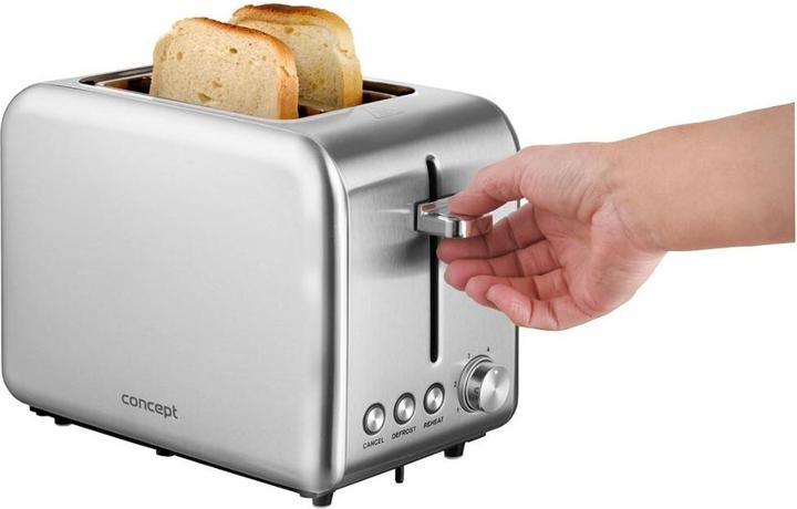 Actual product image Concept TE2050 toaster 2 slice(s) Stainless steel