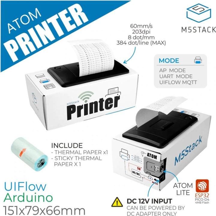 Actual product image M5Stack Thermal transfer printer kit M5 ATOM