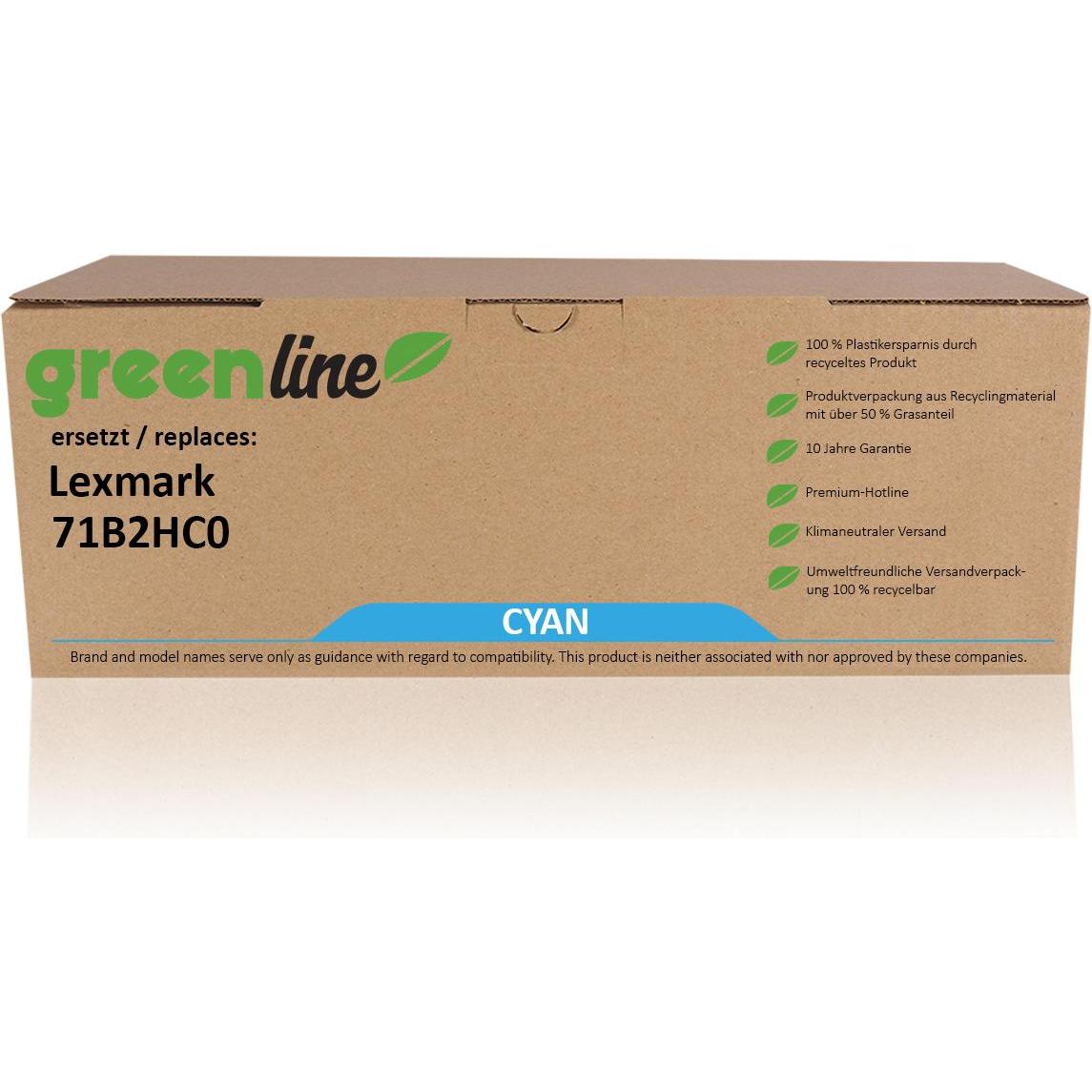 Inkadoo, Toner, Toner greenline ersetzt Lexmark 71B2HY0 Toner