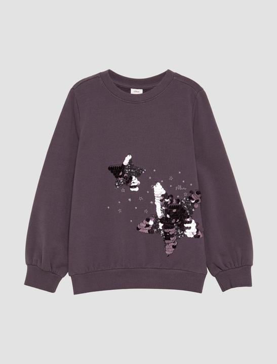 Produktbild s.Oliver Sweatshirt Wärmende Sweatshirt mit Pailletten (98)