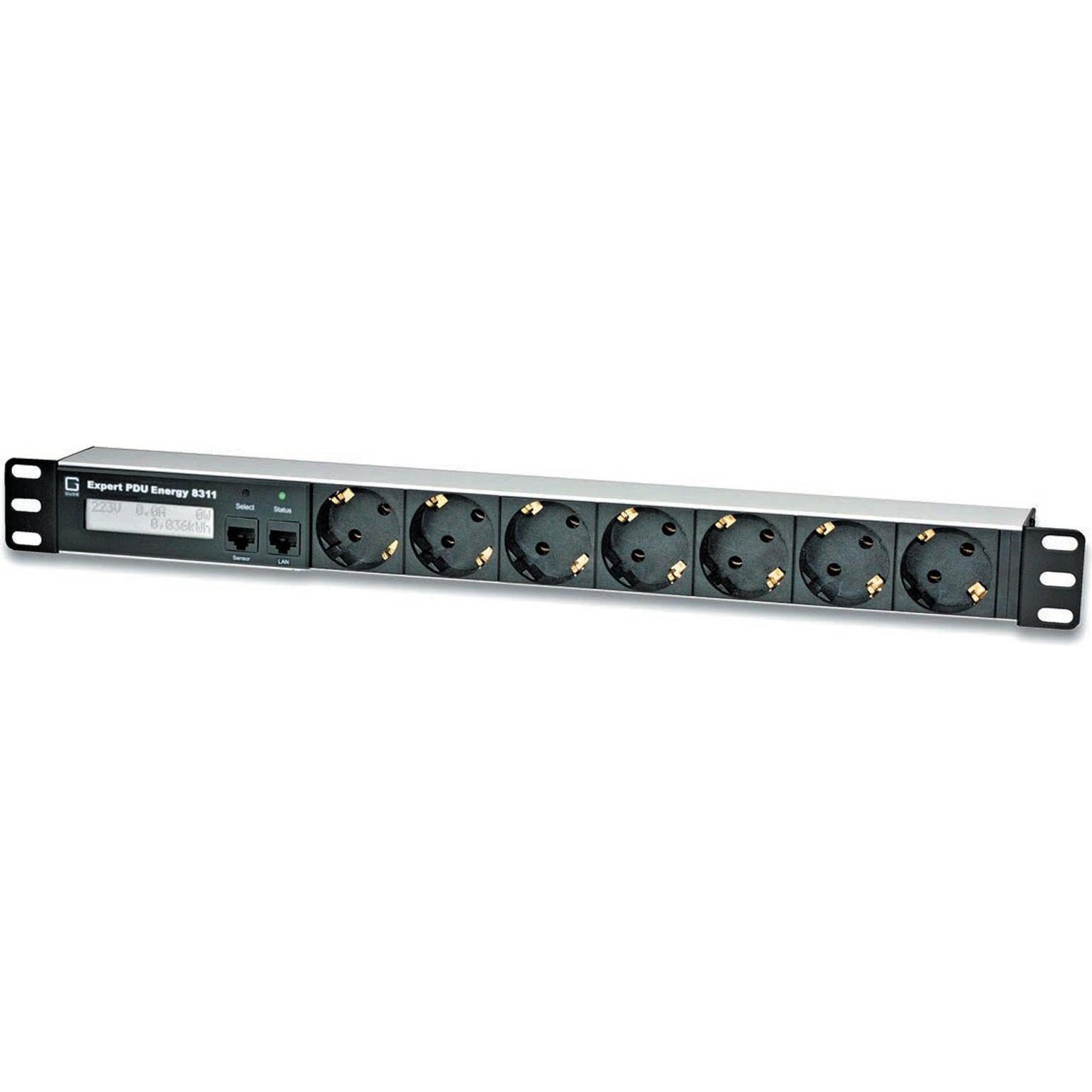 Gude, Steckdosenleiste, 8311-2 Expert PDU Energy 16A 7Schutzkontakt 1Sensoranschl Diff-AC - Netzwerk - S (7 x, CEE 7/3, ...