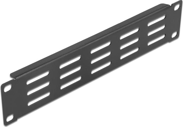Delock 10? Netzwerkschrank Panel mit Lüftungsschlitzen horizontal 1 HE schwarz
