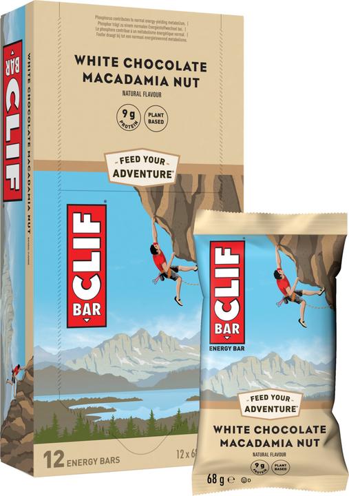 Produktbild Clif Bar Energy Riegel (Weisse Schokolade, Macadamianuss, 12 Stk., 816 g)