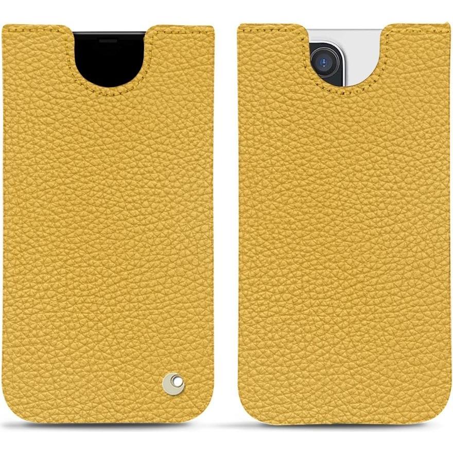 Noreve Lederschutzhülle (Apple iPhone 13 Pro Max), Smartphone Hülle, Orange