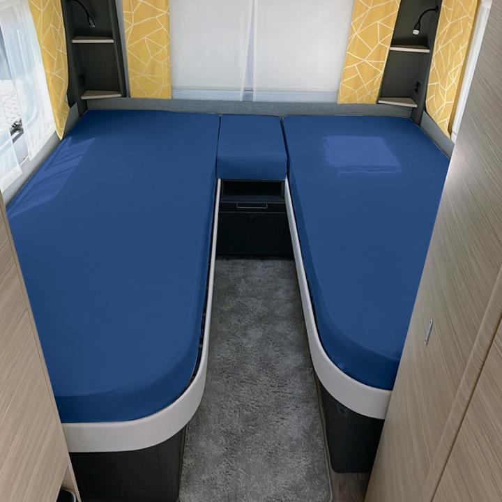 Actual product image Erwin Müller Spannbettlaken Set für Wohnmobil/Wohnwagen Heckbett (70 x 190 cm)