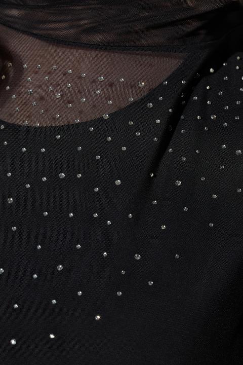 Produktbild Miamoda Bluse, oversized, Mesh, Glitzersteinchen, Top (54)