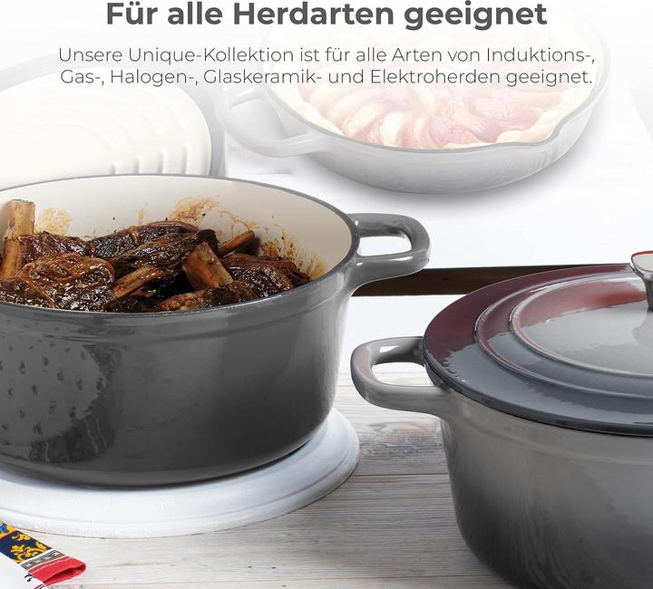 Actual product image MasterPRO Unique 7-Piece Cookware Set with Ergonomic Handles for All Stovetops (Frying pan, Pot, Cast iron)