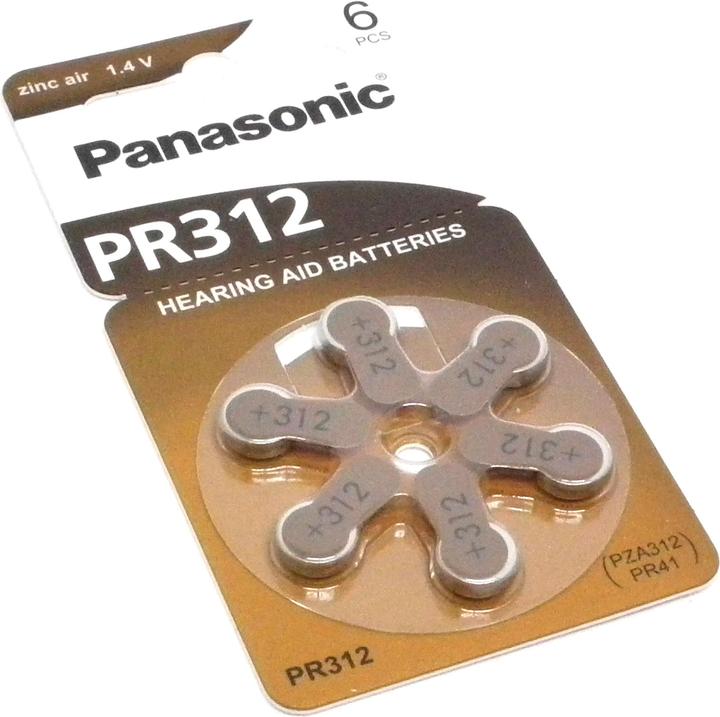 Produktbild Panasonic Hörgeräte Batterien PR312 (60 Stk., PR44)