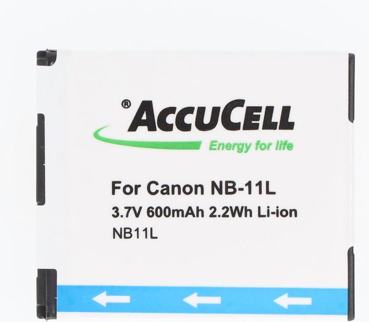 Immagine prodotto AccuCell Batteria adatta per Canon NB-11L, NB-11LH, Ixus 125 HS, 240, PowerShot A2300 (Batteria della fotocamera)
