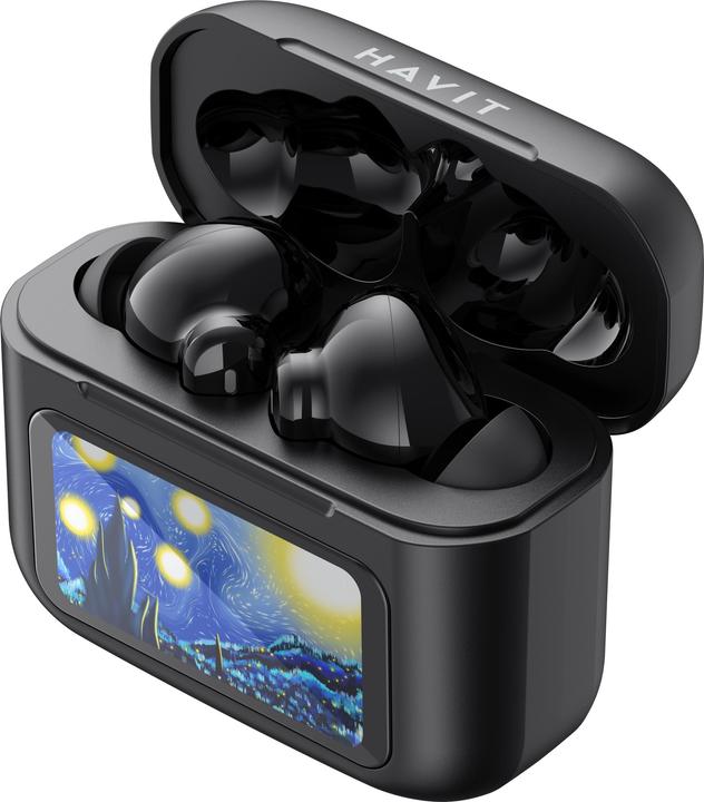 Produktbild Havit - Wireless Earbuds (TW956) - Bluetooth 5.4, with Microphone, TWS, ANC, Type-C, 500mAh - Black (7 h, Kabellos)