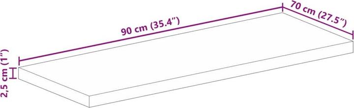 Produktbild vidaXL Tischplatte (90 x 70 cm)