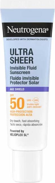 Neutrogena Ultra Sheer Antiaging Spf 50 Fluid 50 Ml (Sonnencreme, SPF 50, 50 ml)