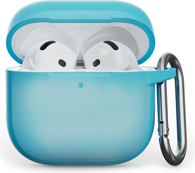 Actual product image RPD AirPods 4. Gen - Silikon Etui – Robuster Schutz mit Karabiner, Luminous (leuchtet im dunkeln) (Headphone sleeve)