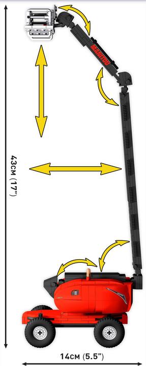 Actual product image Cobi 1683 - 347 PCS Manitou 280TJ (Mobile elevating work platform)