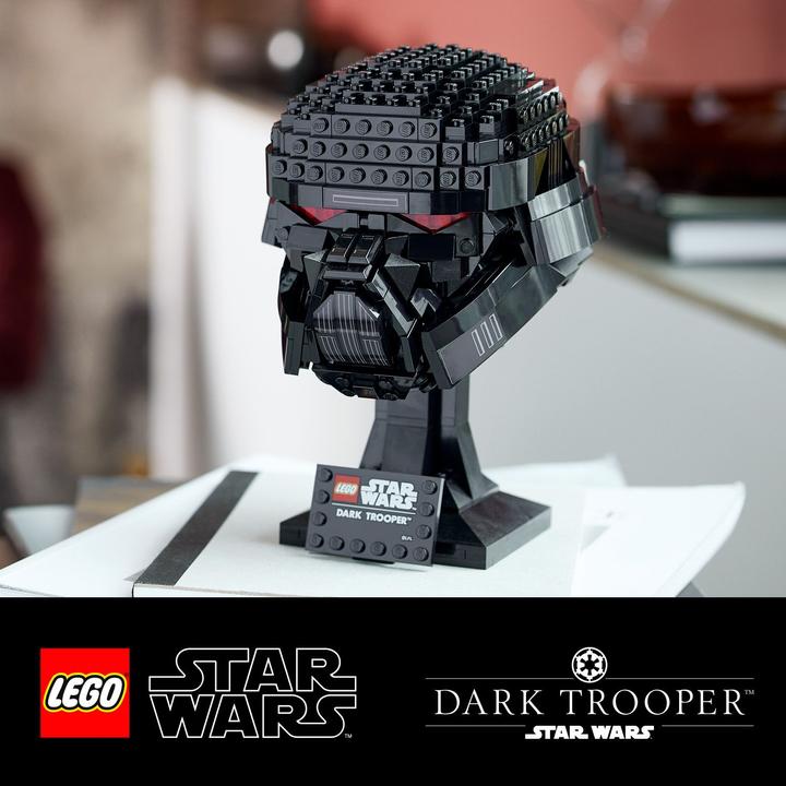 Actual product image LEGO Dark Trooper Helmet (75343, LEGO Star Wars, LEGO Rare Sets)