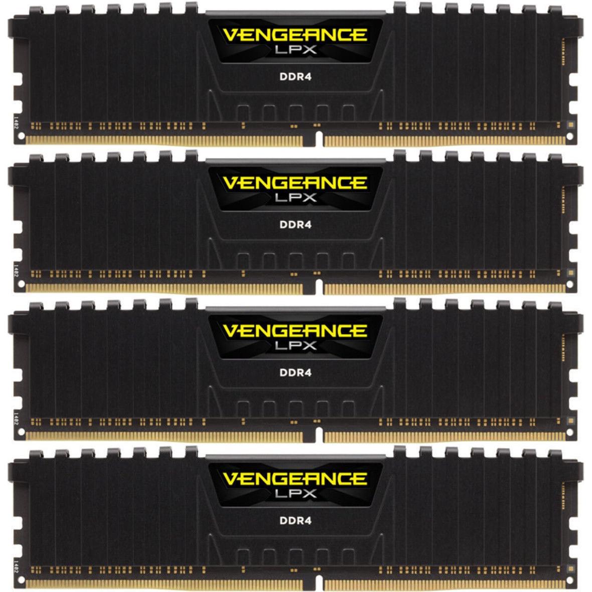 Thumbnail - Corsair Vengeance LPX (4 x 16GB, 3000 MHz, DDR4-RAM, DIMM), RAM, Schwarz