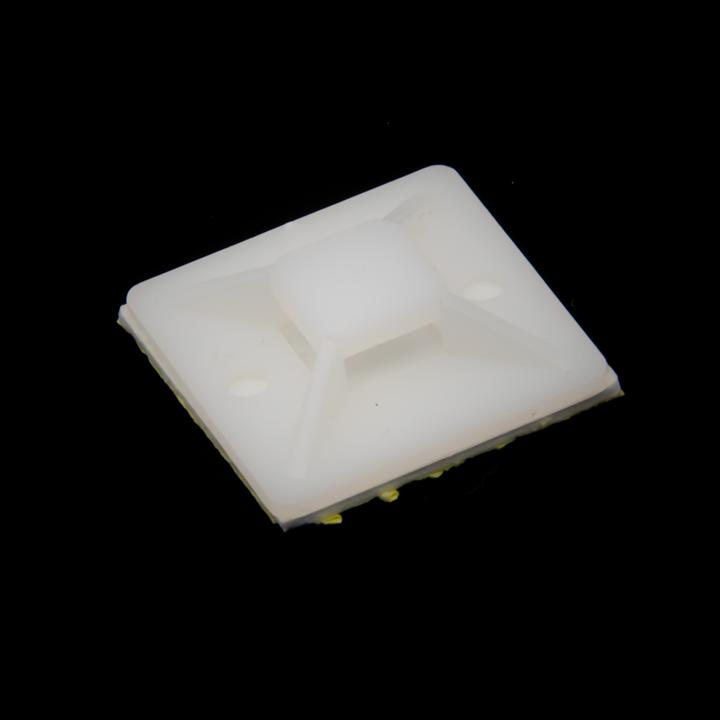 Produktbild Purecrea 30x30mm Kabelbindersockel weiss selbstklebend (Befestigungsschlaufen, 30 mm, 1 Stk.)