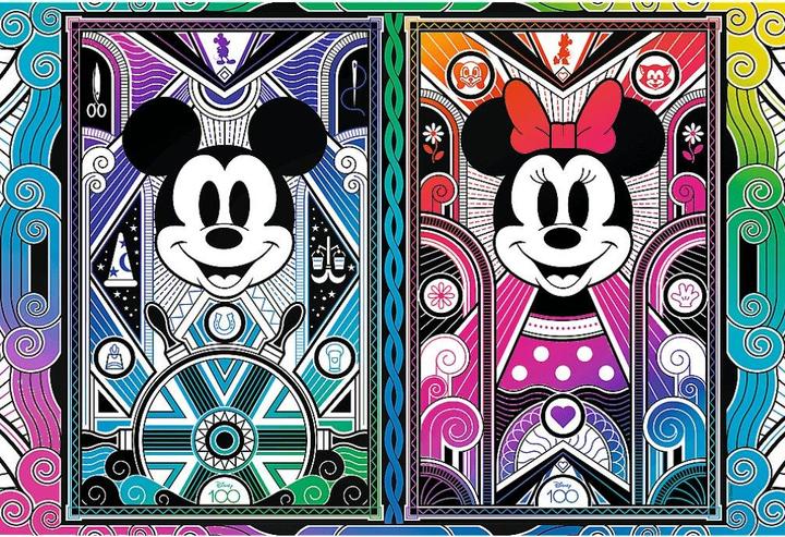 Produktbild Trefl Holz Puzzle 500+1 - 100 Jahre Disney Mickey & Minnie (500 Teile)