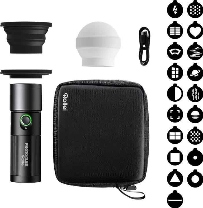 Image du produit Rollei LED-Effekt-Licht I Photoolex Gobo Light