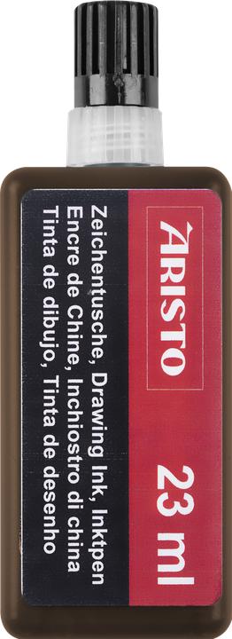 Actual product image Aristo India ink 23 ml brown (1 Piece, Brown)