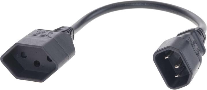 Diggelmann Verlängerungs-Netzkabel C14 - T13 (0.30 m, Typ 13)