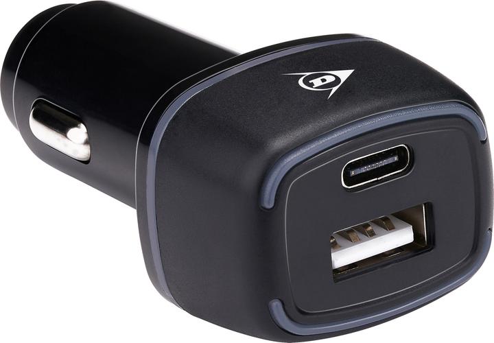 Image du produit Dunlop Chargeur de voiture USB A + USB C