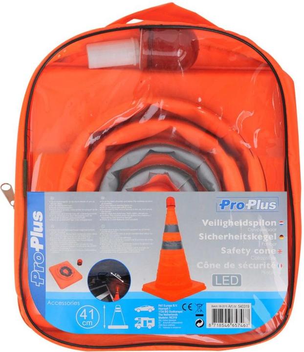 Produktbild ProPlus Sicherheitskegel faltbar LEDBeleuchtung