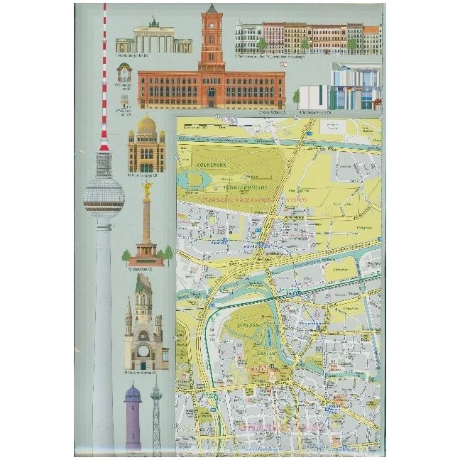 Berliner Wahrzeichenplan, Landkarte