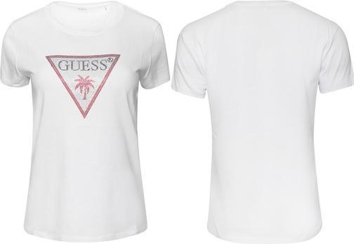 Immagine prodotto Guess Damen T-Shirt mit Dreieck-Strass (L)