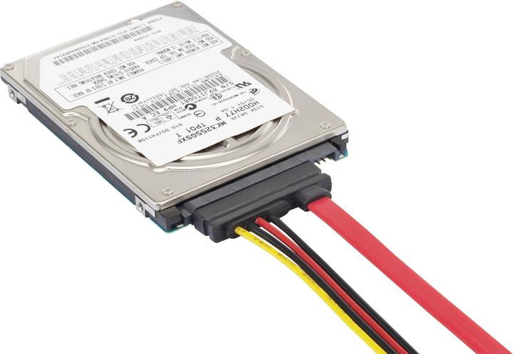 Actual product image Renkforce SATA combination cable (data/power) 50 cm (50 cm, SATA II)