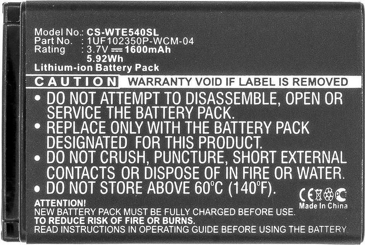 Actual product image CoreParts Battery for Wacom Tablet (1600 mAh)
