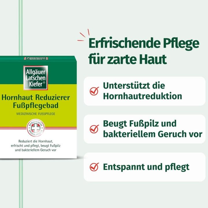 Label énergétique Allgäuer Latschenk.réducteur de callosités soin des pieds, 10X10 g BAD (Produit anti-callosités)