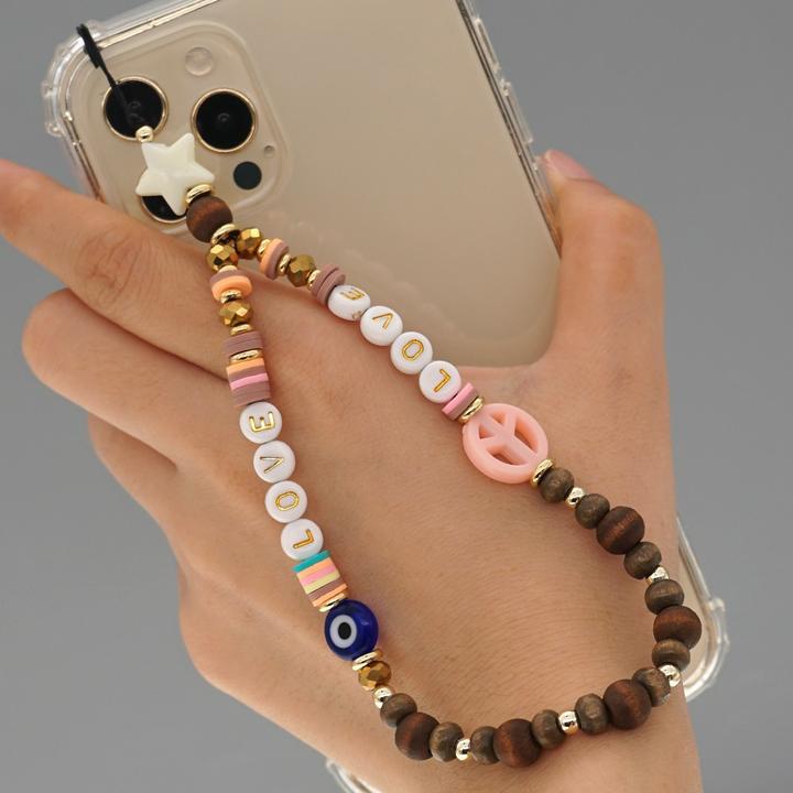 Immagine prodotto PhoneLook Bijou de téléphone universel / Bracciale pendente con charms N°26 Peace & Love